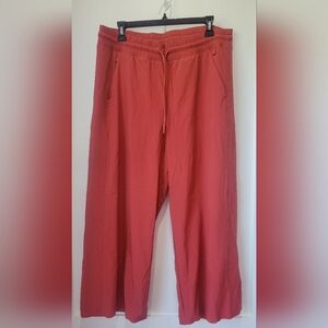 Athleta Avenue Wide Leg Crop Pamts